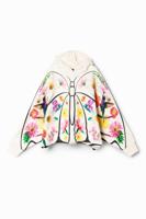 Oversized sweatshirt met vlinder - WHITE - 3/4