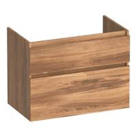 Brauer Delight - Onderkast - 80 cm - met 2 Softclose Lades Greeploos en 1 Sifon Uitsparing - Honey