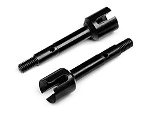 Rear axle shaft 5x6x42mm (black/2pcs)