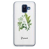 Green Brush: Samsung Galaxy A6 (2018) Transparant Hoesje