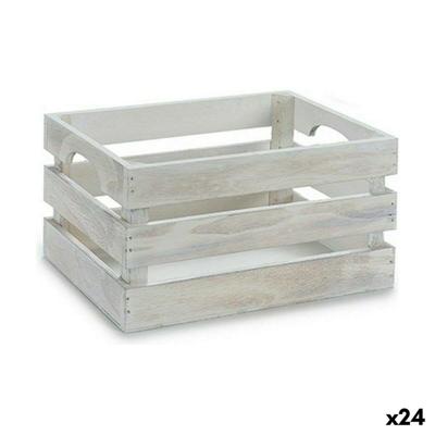 Decoratieve Doos Gift Decor Wit Populier Populierenhout (24 Stuks)
