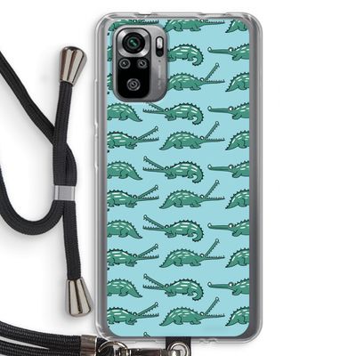 Kroko: Xiaomi Redmi Note 10S Transparant Hoesje met koord