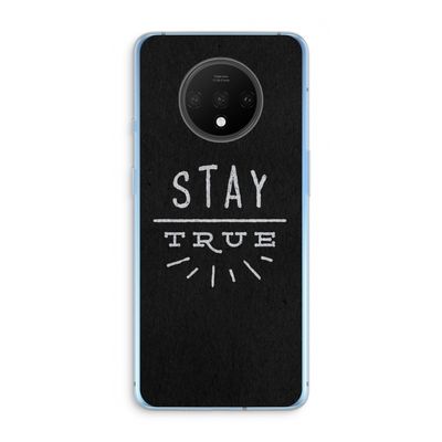 Stay true: OnePlus 7T Transparant Hoesje