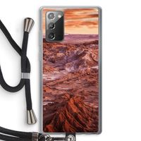 Mars: Samsung Galaxy Note 20 / Note 20 5G Transparant Hoesje met koord