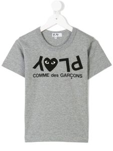 Comme Des Garçons Play Kids t-shirt imprimé - Gris