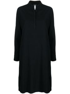 Kristensen Du Nord robe-chemise en coton à manches longues - Noir