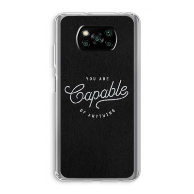 Capable: Xiaomi Poco X3 Pro Transparant Hoesje