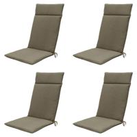Kussen hoog 50x120 Taupe eco natuurlijke buitenafwerking (4 stuks) Madison - Madison