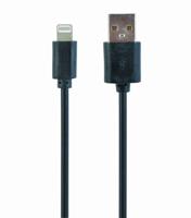 Gembird CC-USB2-AMLM-1M Lightning-kabel Zwart