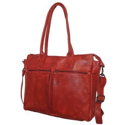 Bear Design Business Schoudertas Binni met Laptopvak 17&apos;&apos; Rood