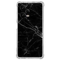 Xiaomi Redmi Note 12 Pro Anti-Shock Hoesje Marmer Zwart - Origineel Cadeau Vader
