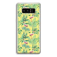 Flamingo party: Samsung Galaxy Note 8 Transparant Hoesje