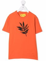 Off-White Kids t-shirt à motif végétal - Orange