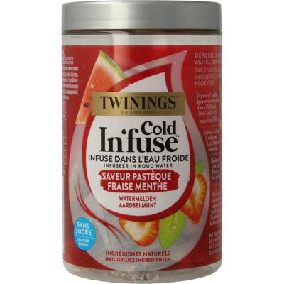Twinings Cold infuse watermeloen aardbei munt