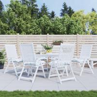 VidaXL Stoelkussens 6 st 50x50x7 cm stof bladpatroon