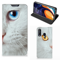 Samsung Galaxy A60 Hoesje maken Witte Kat - thumbnail