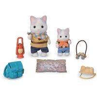 Gelede figuren - SYLVANIAN FAMILIES - Zoon en baby Latte Cat - Geheim bosavontuur - thumbnail