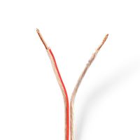 Nedis Speaker-Kabel | 2x 1.5 mm² | CCA | 15 m | Transparant | 1 stuks - CAGW1500TR150 CAGW1500TR150