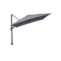 Hawaii parasol - 300x300 cm - carbon black - light grey