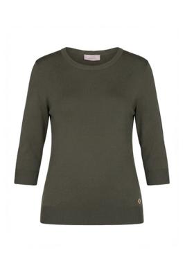 Luna 3/4 slv pullover - new army - 13529