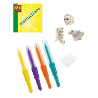 SES blow airbrush pens - dinosaurussen, 3st.