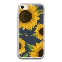 Sunflower and bees: iPhone 7 Transparant Hoesje