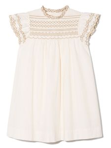 Bonpoint robe à broderies - Blanc