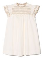 Bonpoint robe à broderies - Blanc