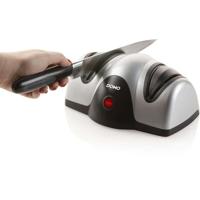 DOMO elektrische messenslijper - 40W - 2 slijpschijven - Grijs/Zwart