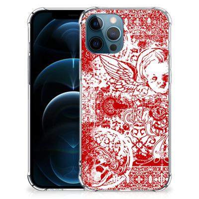 Extreme Case iPhone 12 | 12 Pro Angel Skull Rood Extreme Case iPhone 12 | 12 Pro Angel Skull Rood