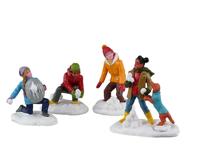 Snowball Battles Set Of 4 - Lemax