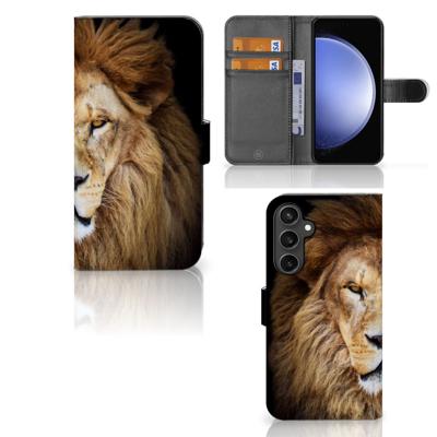 Samsung Galaxy S23 FE | Telefoonhoesje | Met pasjeshouder | Leeuw