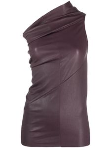 Rick Owens débardeur Athena en cuir - Violet