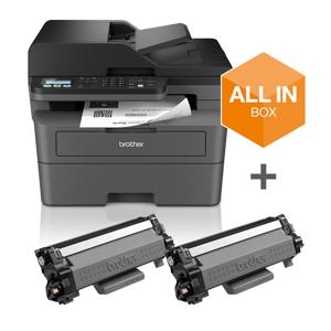 Brother MFC-L2827DWXL Multifunctionele laserprinter (zwart/wit) A4 Printen, Kopiëren, Scannen, Faxen Duplex, LAN, USB, WiFi