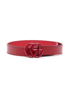 Gucci Kids ceinture à boucle logo - Rouge