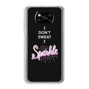 Sparkle quote: Xiaomi Poco X3 NFC Transparant Hoesje