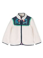 Stella McCartney Kids veste en polaire à bords contrastants - Blanc