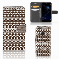 Huawei P10 Lite Telefoon Hoesje Aztec Brown