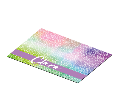 Placemat met tekst Moder patroon aanpasbare naam