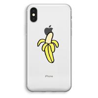 Banana: iPhone XS Transparant Hoesje