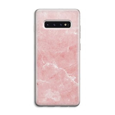 Roze marmer: Samsung Galaxy S10 4G Transparant Hoesje