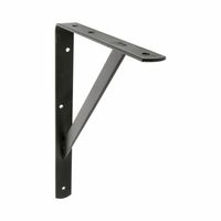 AMIG Plankdrager/planksteun van metaal - gelakt zwart - H400 x B275 mm - Tot 225 kg