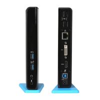 i-tec U3HDMIDVIDOCK laptop dock & poortreplicator Docking Zwart - thumbnail