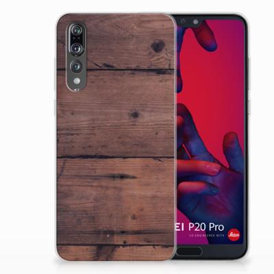 Huawei P20 Pro | Bumper Hoesje | Old Wood