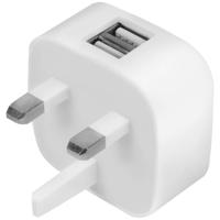 LogiLink PA0209 USB-oplader 10.5 W Binnen, Thuis Uitgangsstroom (max.) 2100 mA Aantal uitgangen: 2 x USB-A - thumbnail