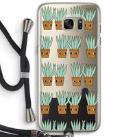 Sansevieria: Samsung Galaxy S7 Edge Transparant Hoesje met koord