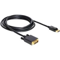 DeLOCK Displayport > DVI 24+1 m/m 3m DVI-D Zwart - thumbnail