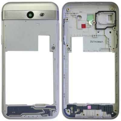 Achterkant behuizing Frame voor Galaxy J3 ontstaan / J327(Silver)