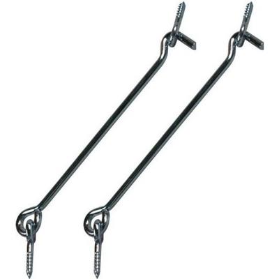 Windhaak - 20 cm - 2x stuks - verzinkt ijzer - windhaken - stormhaken