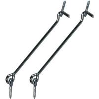 Windhaak - 20 cm - 2x stuks - verzinkt ijzer - windhaken - stormhaken